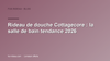 Rideau de douche Cottagecore : la salle de bain tendance 2026