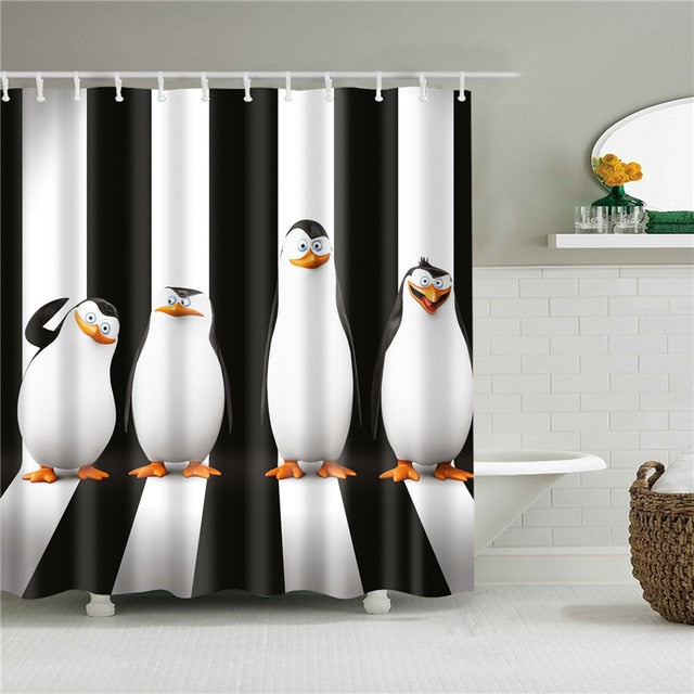 Rideau de Douche Pingouin Fun rideau