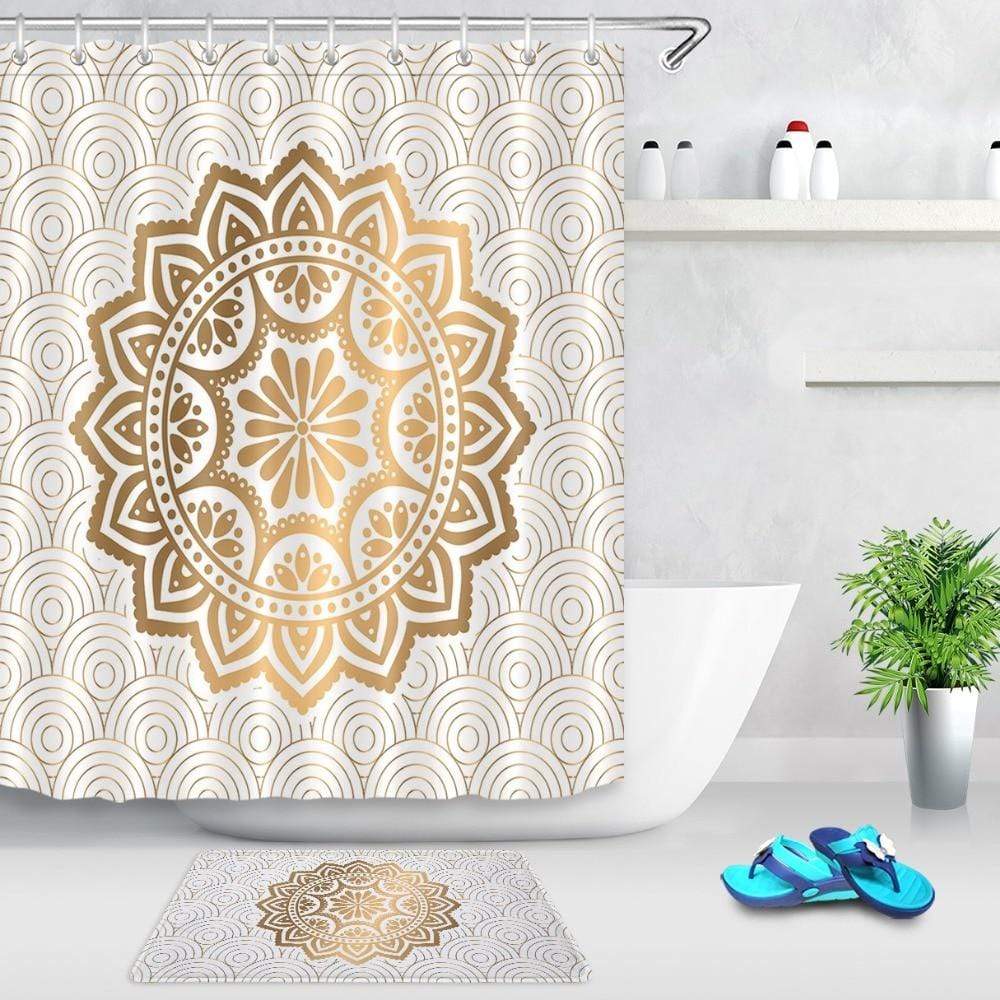 Rideau de douche tissu gaufré à crochets uni 180x200cm | Maisons du Monde Rideau de douche tissu gaufré à crochets uni 180x200cm | Maisons du Monde