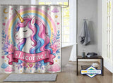 Rideau de Douche Animal Licorne Disco — rideau de douche