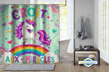 Rideau de Douche Licorne Miraculeuse — format carré