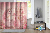 Rideau de Douche Licorne Féerique — format carré