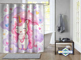 Rideau de Douche Licorne Malicieuse — rideau de douche