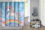 Rideau de Douche Petite Licorne — format carré