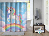 Rideau de Douche Petite Licorne — rideau de douche