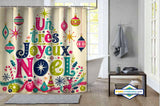 Rideau de Douche Sapin en Couleur — format carré