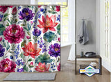 Rideau de Douche Nature Fleurs Fleurs — rideau de douche