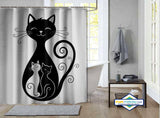 Rideau de Douche Animal Chat Gigogne — rideau de douche