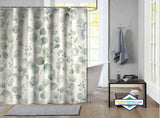 Rideau de Douche Eucalyptus Argenté & Baies Sauvages