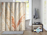 Rideau de Douche Herbes de la Pampa Boho & Terracotta