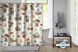 Rideau de Douche Petits Pirates & Aventure en Mer — vue carrée