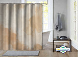 Rideau de Douche Stuc Toscan Beige & Sable Chaud