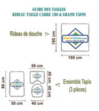 Guide Tailles Ensemble avec Grands Tapis | Fun-rideau