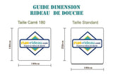 guide dimension rideau de douche | Fun-rideau